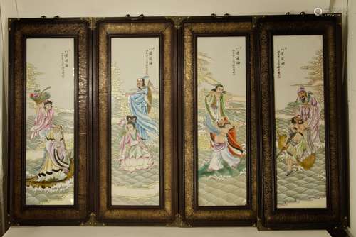 Set of Porcelain Plaque,