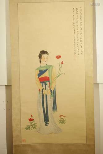 Chinese Ink/Color Painting on Scroll