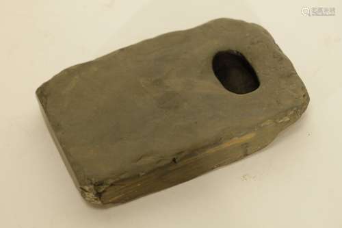 Chinese Dao Guang Period Ink Stone w/ Carving