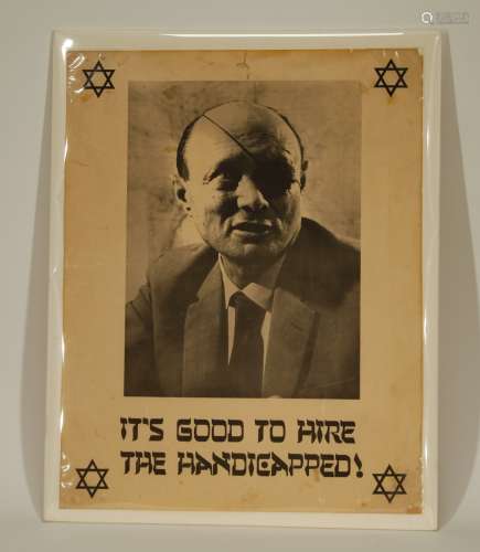 A Mid 20th C. Israel Jewish Poster of General