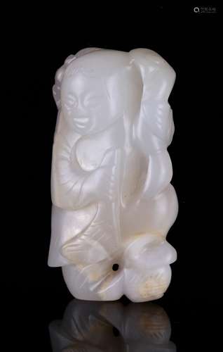 Chinese Jade Carved a Boy