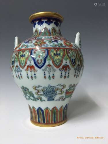 Chinese Famille Verte Porcelain Vase