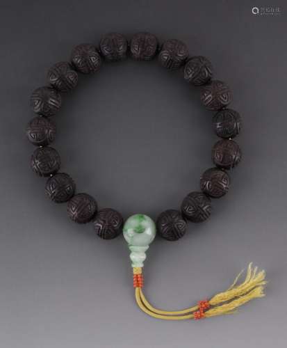Chinese Wood Prayer Beads