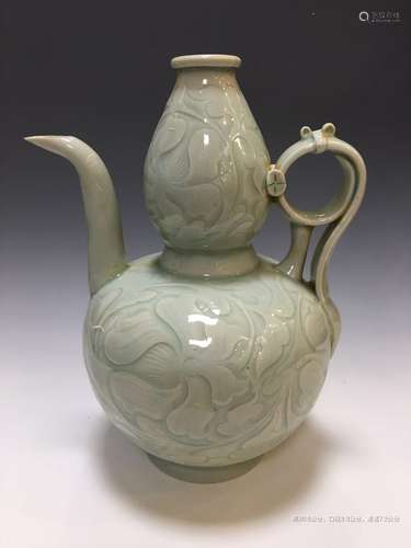 Chinese Celadon Glazed Ewer