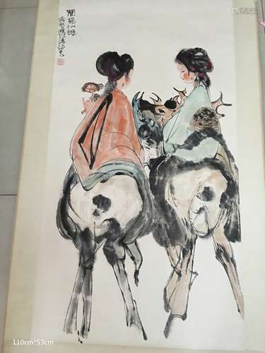 Chinese Ink/Color Painting on Paper