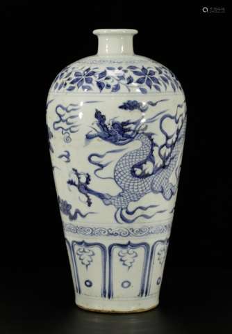 Chinese Blue/White Porcelain Vase