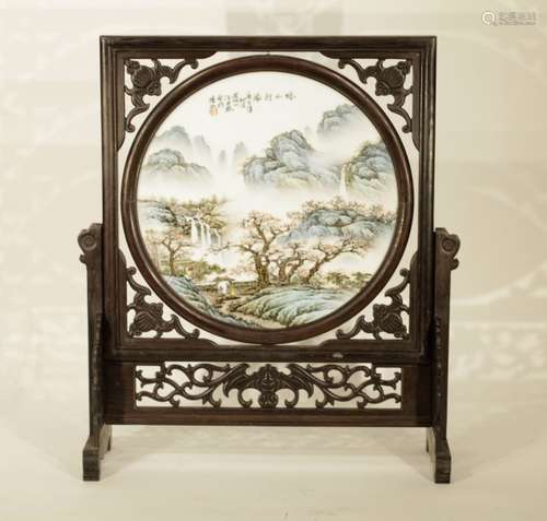 Chinese Porcelain Plaque