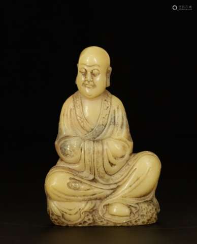 Chinese Soapstone Carved Buddha