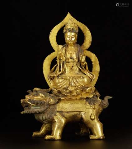 Chinese Gilt Bronze Buddha