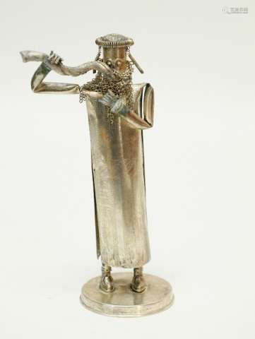 Silver Man w/ Horn Blowing