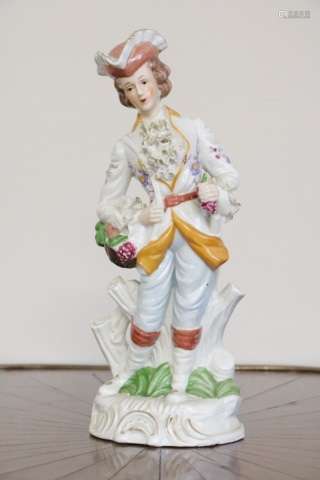 French Porcelain Figure of a man