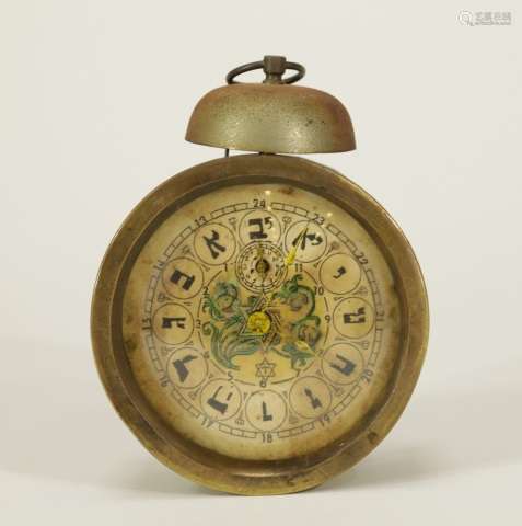 A Bronze Jewish Clock