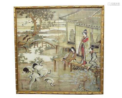 Japanese Painting w/ frame