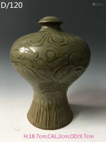 Chinese Celadon Glazed Pottery Vase