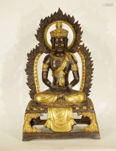 Chinese Gilt Bronze Buddha