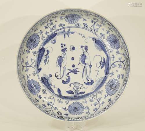 Chinese Blue/White Porcelain Plate