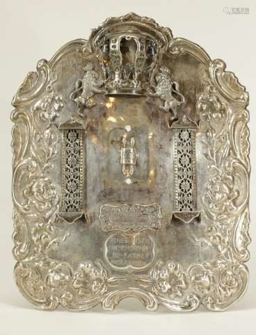 American Sterling Silver Torah Holder