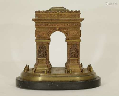 Antique Bronze Model of the Famous Arc De Triumph