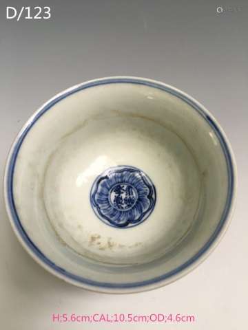 Chinese Blue/White Porcelain Bowl