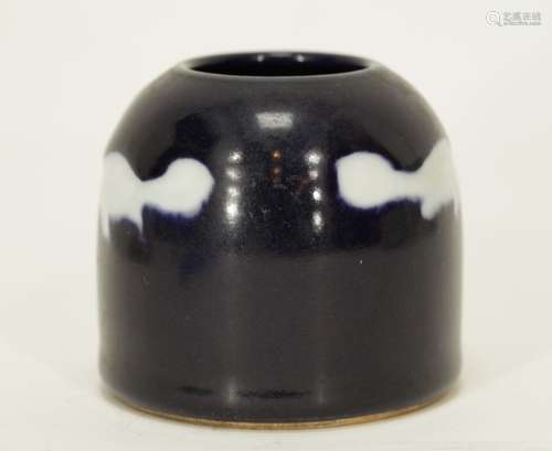 Chinese Porcelain Dark Blue Small Water Drop