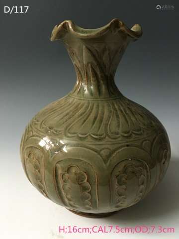 Chinese Celadon Glazed Pottery Vase