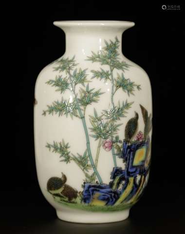 Chinese Famille Rose Vase