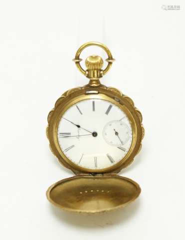 Gold & Enamel Pocket Watch - 