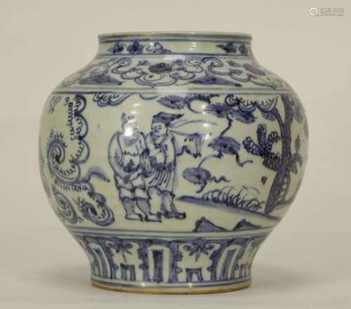 Chinese Blue/White Porcelain Jar