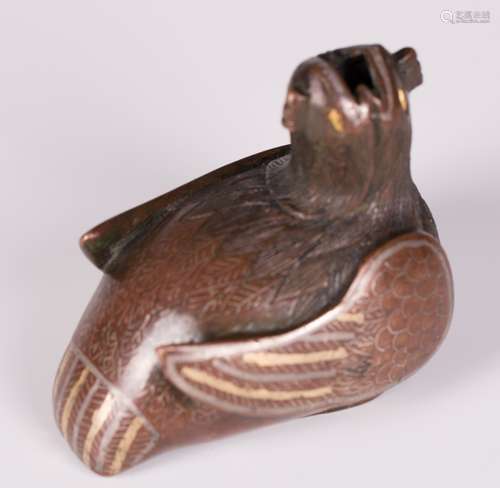 CHINESE BRONZE BIRDSHAPE WATER DISPENSER