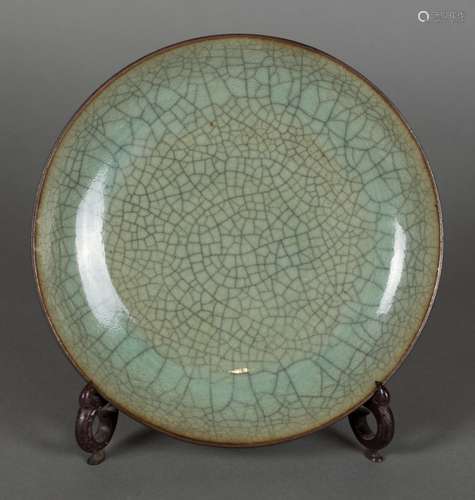 CHINESE GE TYPE GLAZED DISH