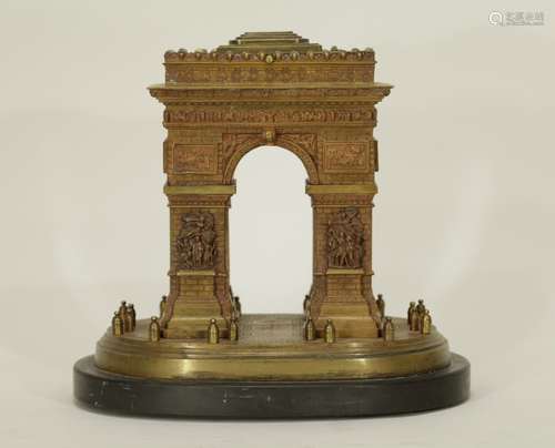 Antique Bronze Model of the Famous Arc De Triumph