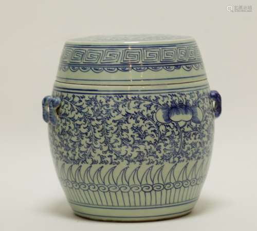 Chinese Blue/White Porcelain Brush Pot