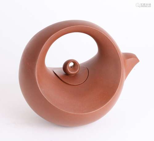 Chinese Yixing Zisha Teapot, Mark on Base & Inside