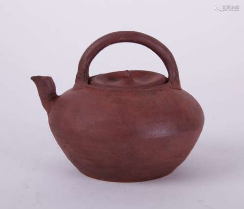 Chinese Yuan/Ming Period Redware Ceramic Teapot