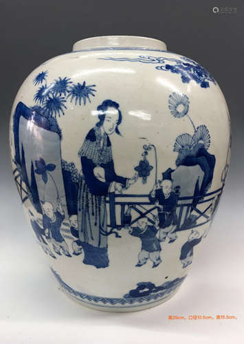 Chinese Blue/White Porcelain Jar