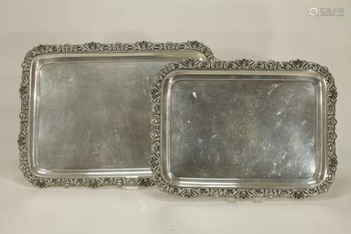 2 Pieces of Tiffany & Co. 19th C. Silver Trays