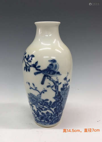 Chinese Blue/White Porcelain Vase