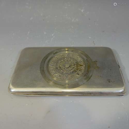 STERLING SILVER CIGARETTE CASE - 150 GRAMS