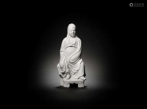 十七世纪 德化白瓷关圣帝君坐像