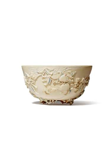 A CHINESE IVORY BOWL
