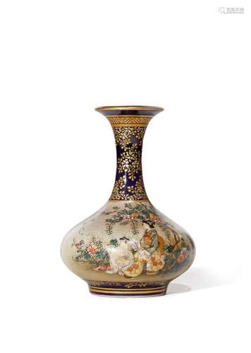 A SMALL JAPANESE SATSUMA VASE