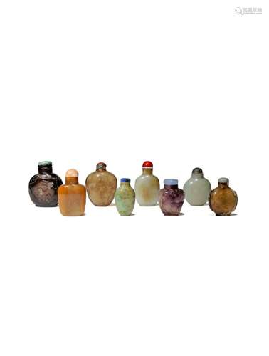 *EIGHT CHINESE SNUFF BOTTLES