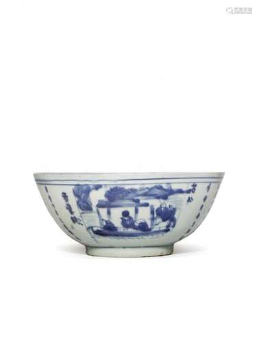 A CHINESE BLUE AND WHITE BOWL FROM THE HATCHER CARGO