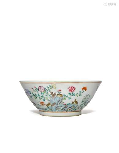 A CHINESE FAMILLE ROSE BOWL