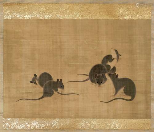 A COLLECTION A TWENTY-SEVEN JAPANESE SCROLL PAINTINGS