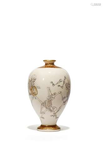 A GOOD JAPANESE SATSUMA VASE