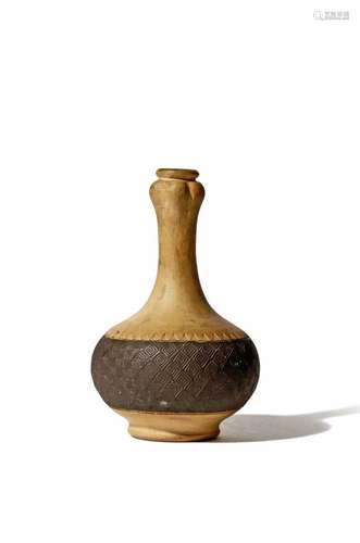 A SMALL CHINESE YIXING DUANNI BOTTLE VASE