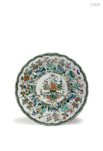 A LARGE CHINESE FAMILLE VERTE DISH