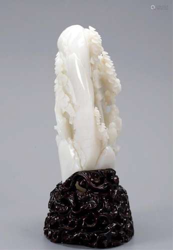 CHINESE WHITE JADE LANDSCAPE BOULDER