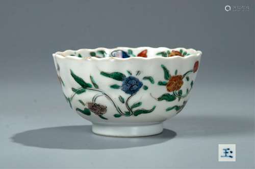 CHINESE WUCAI FLOWER BOWL